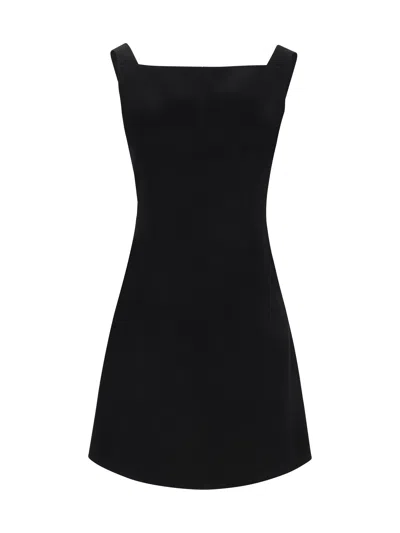 Givenchy Black Mini Dress With Back Neckline In Multi