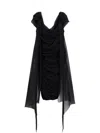 Givenchy Stretch Viscose Dress With Drapery In Black