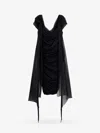 Givenchy Stretch Viscose Dress With Drapery In Black