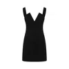Givenchy V-collar Mini Dress In Black