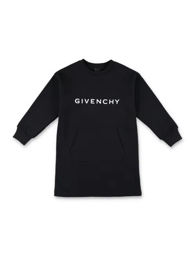 Givenchy Kids' Dress Fleece Logo In Black
