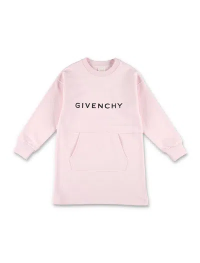 Givenchy Kids' Dress Fleece Logo In Rose