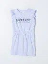 GIVENCHY DRESS GIVENCHY KIDS COLOR GNAWED BLUE,F49595011