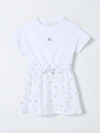 GIVENCHY DRESS GIVENCHY KIDS COLOR WHITE,F36925001