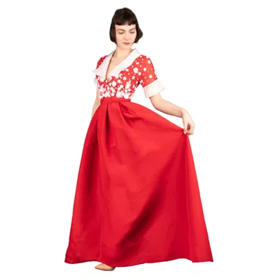Pre-owned Givenchy Dress Haute Couture By Hubert De  Summer 1992 In Red