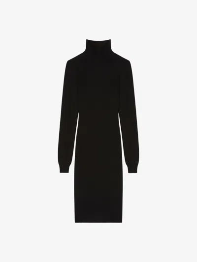 Givenchy Backless Long Sleeve Dress In Black