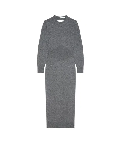 Givenchy Dress In Cashmere With Open Back In Gray