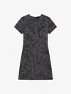 Givenchy Dress In Cat Jacquard In Black