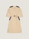 Givenchy Dress In Coton With Leather Details