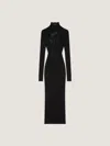 Givenchy Robe En Dentelle Florale In Black