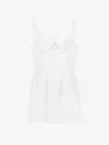 Givenchy Dress In Leather With Bow Detail In White
