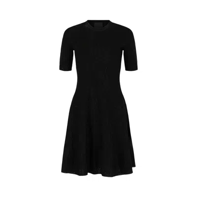 Pre-owned Givenchy Dress In Lurex With Floral Jacquard 'black' | Women's Size S