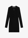 Givenchy Dress In Python Print Tulle With 4g Detail In Black