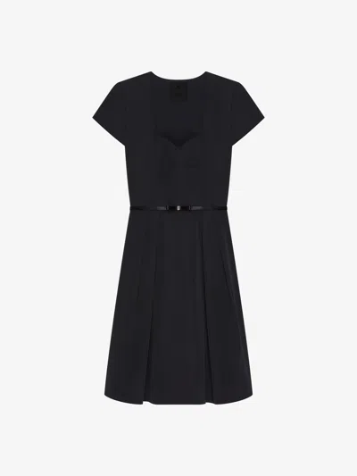 Givenchy Dress In Taffetas With 4g Bow Détail In Black
