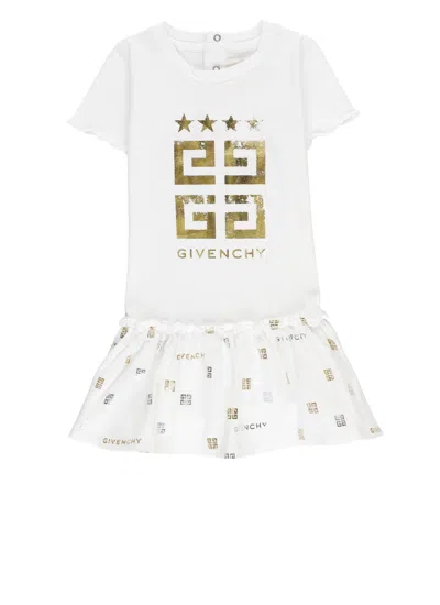 Givenchy Babies' Dress With Logo In White