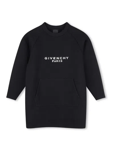 Givenchy Kids' Dress With Print In Black