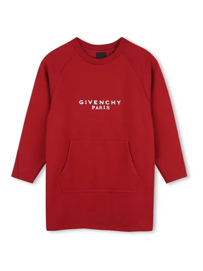 Givenchy Kids' Dress With Print In Red