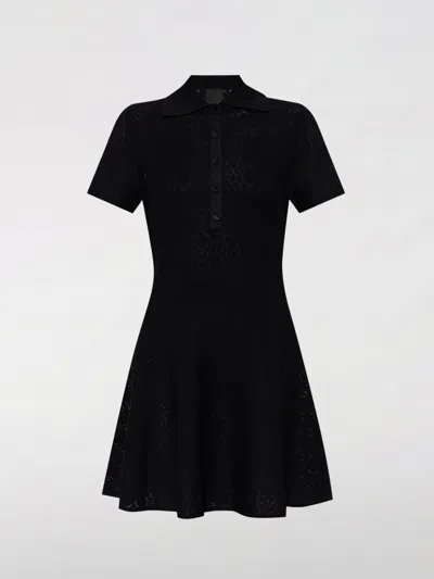 Givenchy Robe Polo En Jacquard Monogramme 72 In Black