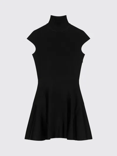 Givenchy Mini Dress With Flared Skirt In Wool Viscose In Black