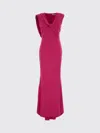 Givenchy Stretch Crepe Dress Fitted Waist Draped In Pink
