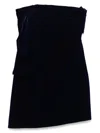 Givenchy Draped One-shoulder Velvet Dress