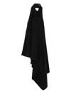 Givenchy Asymmetric Draped Dress In Animal Print