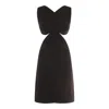 Givenchy Black Viscose Mini Dress In Black