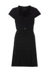 Givenchy Women Black Taffetas Mini Dress In Black