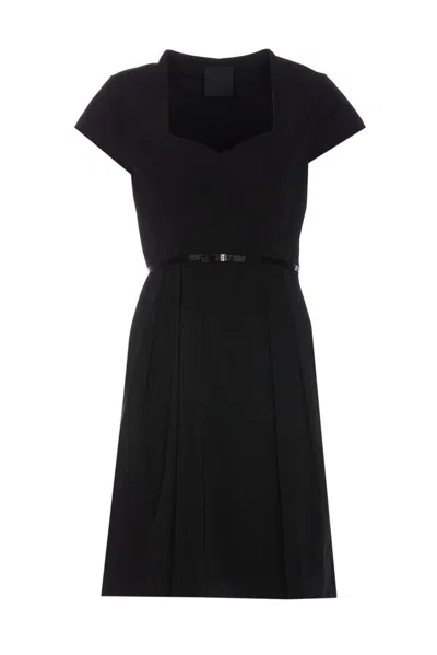 Givenchy Women Black Taffetas Mini Dress