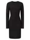 Givenchy Textured Black Dress In Black