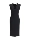 Givenchy Women V-neck Pencil Dress In Black