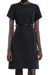 Givenchy Voyou Belted Mini Dress In Black