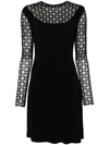 Givenchy Knee Length Dress A-line Silhouette In Black