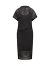 Givenchy 4g Jacquard Midi Dress In Black