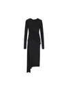 Givenchy Woman Maxi Dress Black Size 4 Viscose, Polyamide, Elastane In Black