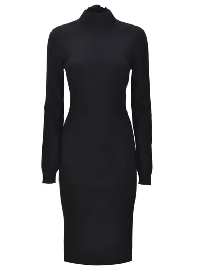 Givenchy Midi Wool And Cashmere Dress In Black