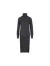 Givenchy Turtleneck Long-back Wool-cashmere Sweater In Grey