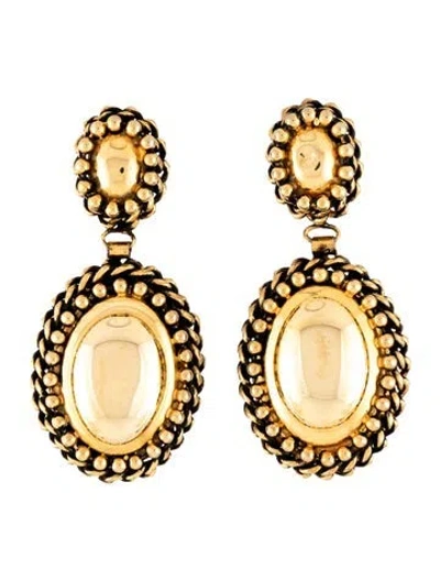 Pre-owned Givenchy Drop Clip On Earrings In Multi