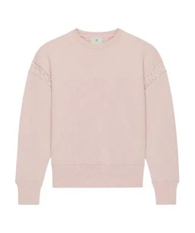 Givenchy Drop-shoulder Long-sleeve Sweatshirt In Pink