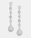 Givenchy Dynamic Crystal Stone Linear Earrings In White