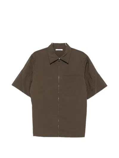 Givenchy Ebony Recycled Polyester Shirt In Brown