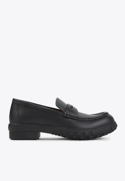 GIVENCHY ECHO LEATHER PENNY LOAFERS