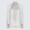 Givenchy Ecru Silk Shirt In Gray