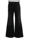 GIVENCHY EFFORTLESSLY CHIC WIDE-LEG DENIM COTTON JEANS FOR WOMEN