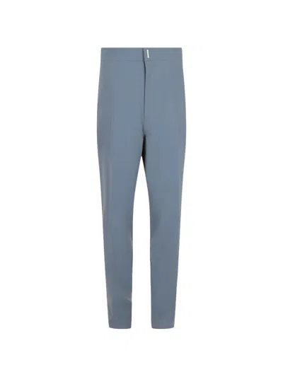 Givenchy Elastic Metal Bar Trousers In Blue