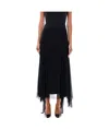 Givenchy Asymmetric Polka Dots Skirt In Tulle In Black