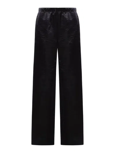 Givenchy Trousers Featuring Elastic Waistband And Wide Leg In Black