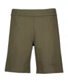 Givenchy Elastic Waist Shorts In Green