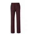 Givenchy Logo Plush Joggers In Red