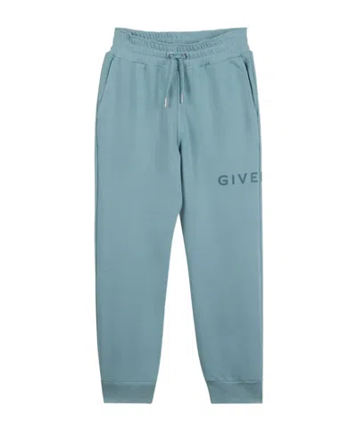Givenchy Kids' Elastic Waist Track Pants In Blue